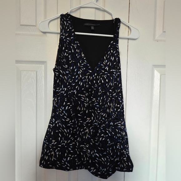 White House Black Market Tops - White House Black Sleeveless Crossover Top